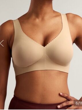 Evelyn & Bobbie Evelyn Bra Nude Plus Size 2XL Eb Core Seamless Wireless